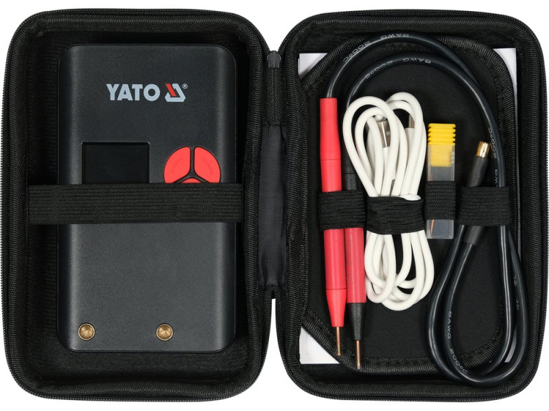Аппарат точечной сварки портативный YATO аккумул. Li-Po 4,2 В, 6.3 АГод, 500 А, выход- 2 А (YT-82507)