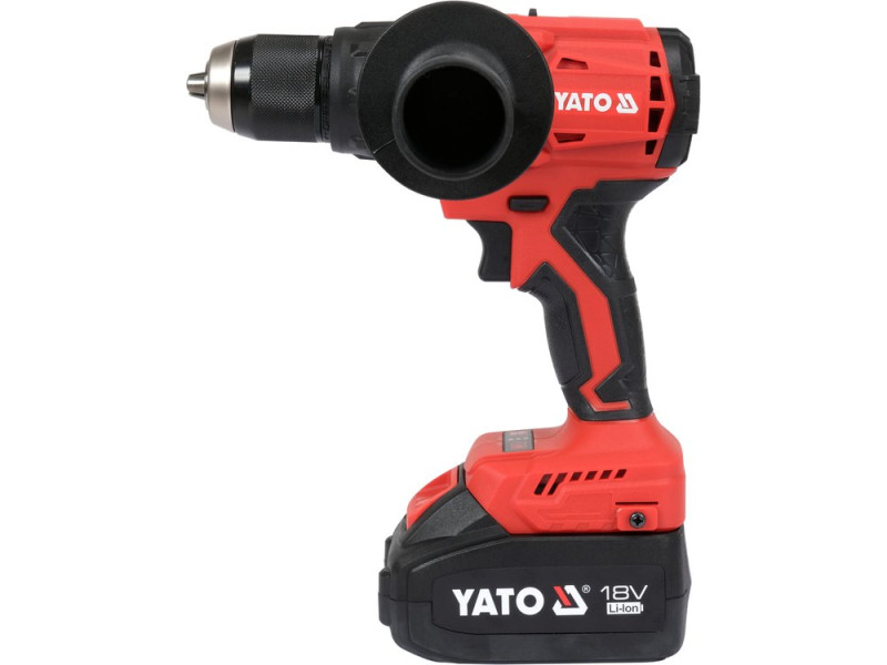 Шуруповерт-дриль ударн акумуляторний YATO: 18V, Li-Ion, KM- 120 Нм, патрон для сверл Ø≤13 мм (YT-8277915)