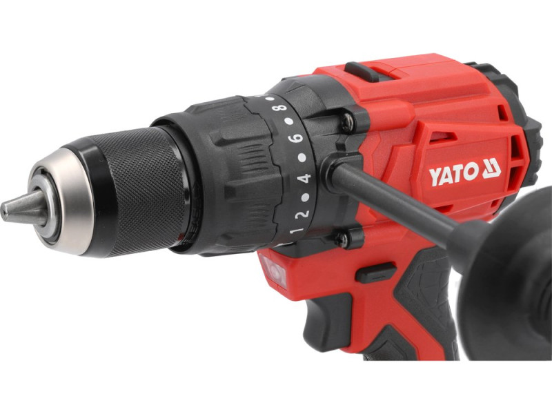 Шуруповерт-дрель ударная аккумуляторная YATO: 18V, Li-Ion, KM- 120 Нм, патрон Ø≤13 мм (БЕЗ АККУМУЛЯТОРА) (YT-827791)