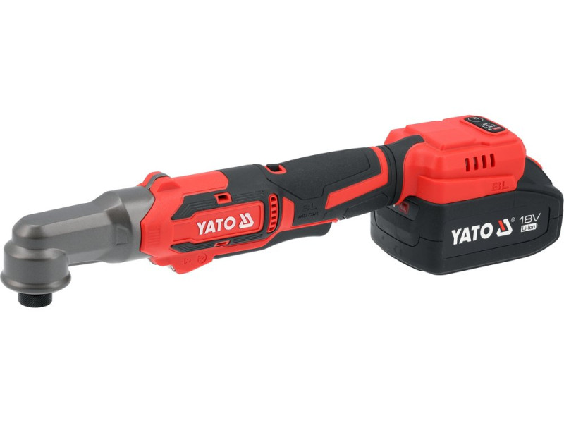 Тріскачка ударна від акумулятора YATO Li-Ion 18 В 4 А/Год, квадрат 1/4", 160 Нм, 4 режими
