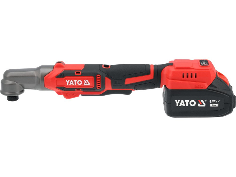 Тріскачка ударна від акумулятора YATO Li-Ion 18 В 4 А/Год, квадрат 1/4", 160 Нм, 4 режими