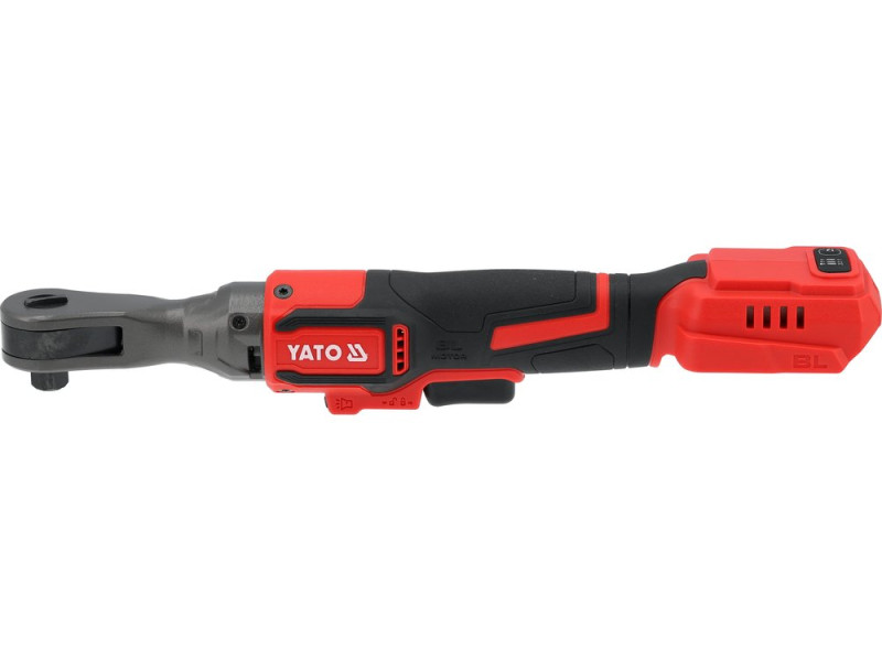 Тріскачка ударна від акумулятора YATO Li-Ion 18 В квадрат- 1/2", 110 Нм, l= 370 мм (БЕЗ АКУМУЛЯТОРА)