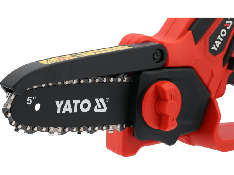 Пила ланцюгова акумуляторна YATO YT-828113, 18 В, шина 6", АКБ 2 Ач
