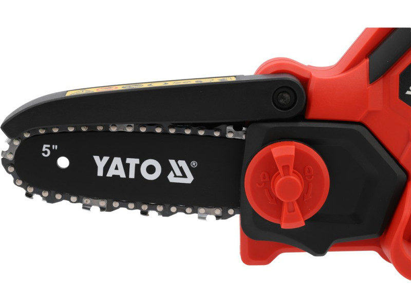 Пила ланцюгова акумуляторна YATO YT-828113, 18 В, шина 6", АКБ 2 Ач