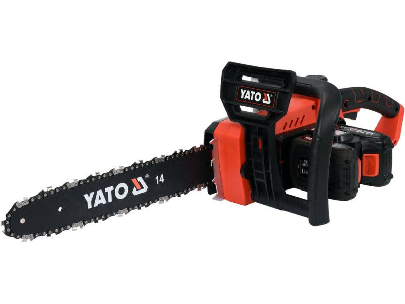 Пила цепная аккумуляторная YATO YT-82812, 36 В (2x18), шина 14", 2 АКБ 2 Ач