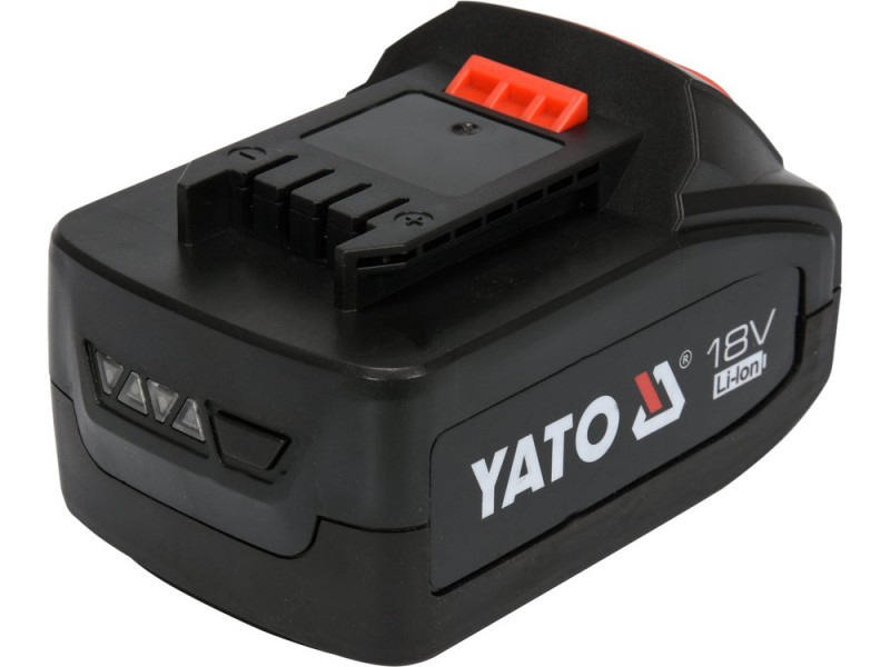 Шліфмашини: кутова і пряма акумуляторні YATO: Li-Ion, 18В, 4АГод, диск Ø=125мм з повільн. стартом (YT-828296)