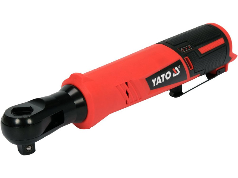 Трещотка ударная аккумуляторная бесщеточная YATO: Li-Ion 12 В, квадрат 1/2", 80 Нм(БЕЗ АККУМУЛЯТОРА) (YT-829021)
