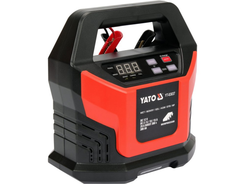 Зарядний пристрій YATO YT-83037 BOOST 300S, 12 В, до 20 А