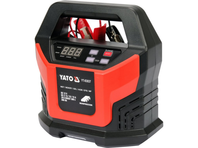 Зарядний пристрій YATO YT-83037 BOOST 300S, 12 В, до 20 А