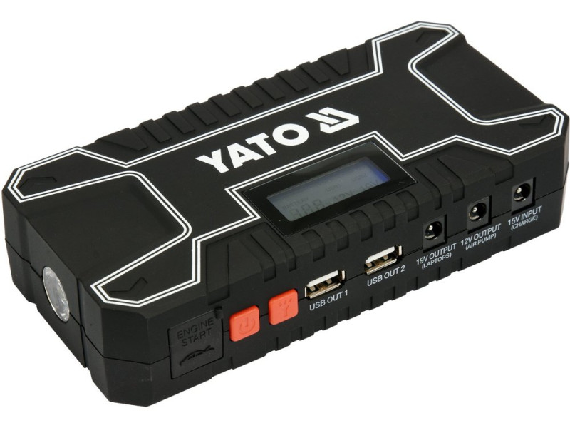 Пуско-зарядное устройство YATO YT-83082, 12 А·ч, пусковой ток 300/500 А