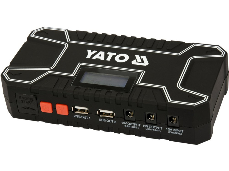 Пуско-зарядное устройство YATO YT-83082, 12 А·ч, пусковой ток 300/500 А