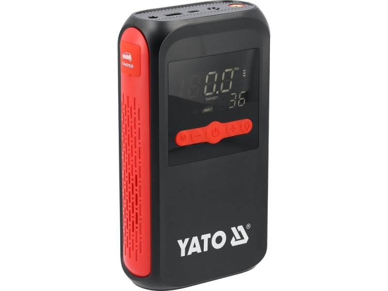 Пуско-зарядний пристрій YATO YT-83086 з компресором, 12000 мА·год