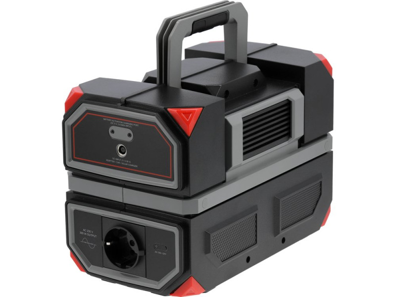 Портативна станція YATO 315 ВтГод, вихід- 300/600 Вт, порти: 230V AC, різні USB (YT-83090)