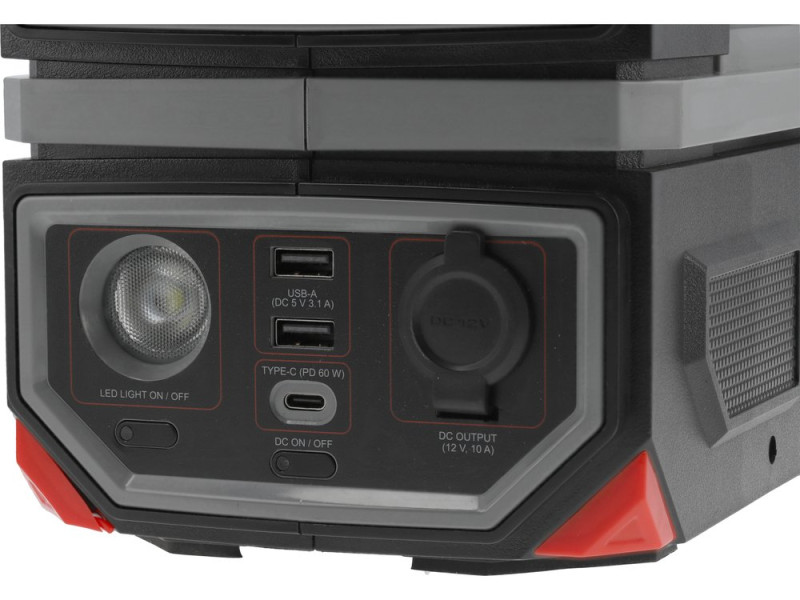Портативна станція YATO 315 ВтГод, вихід- 300/600 Вт, порти: 230V AC, різні USB (YT-83090)