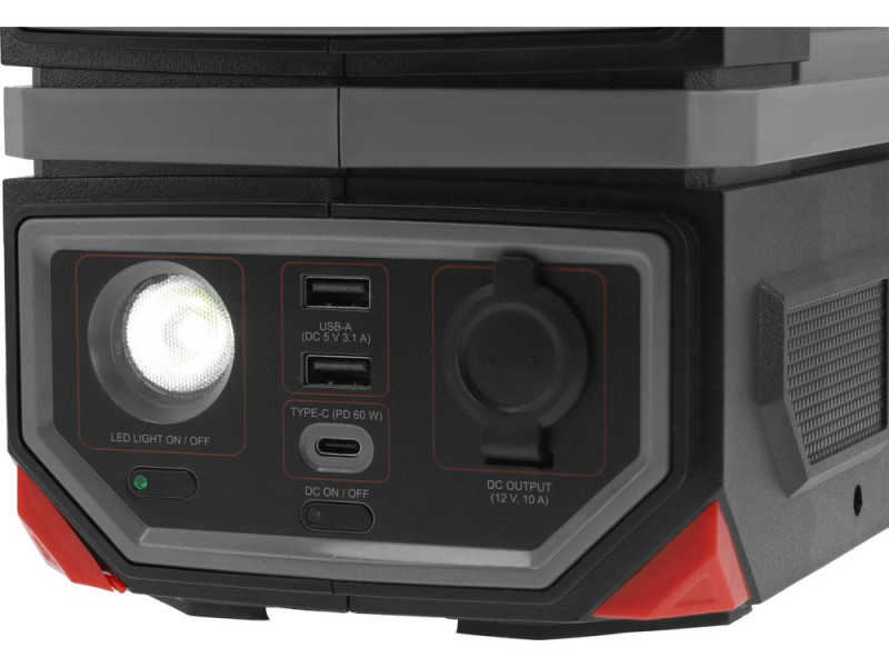 Портативна станція YATO 315 ВтГод, вихід- 300/600 Вт, порти: 230V AC, різні USB (YT-83090)