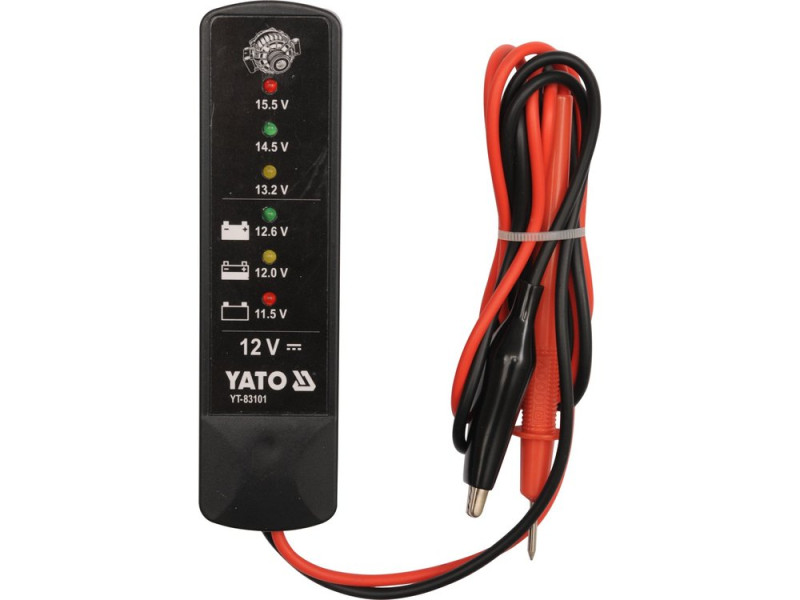 Тестер аккумуляторов YATO YT-83101, 12 В, CCA 150-1400 А