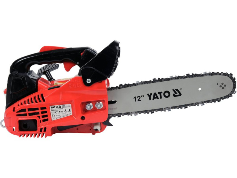 Пила ланцюгова бензинова YATO YT-84893, 25,4 см³, 0,75 кВт, шина 12"