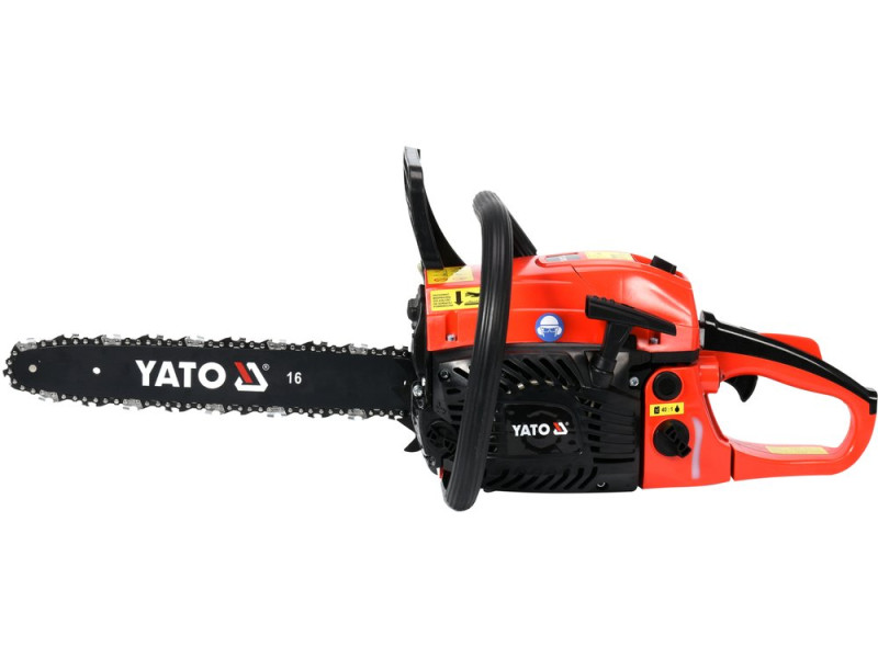 Пила ланцюгова бензинова YATO YT-84901, 45,1 см³, 1,8 кВт, шина 16"