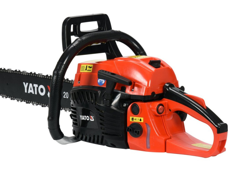 Пила ланцюгова бензинова YATO YT-84910, 56,5 см³, 2,5 кВт, шина 20"