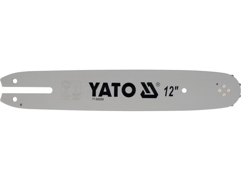 Шина напрямна 12"/300 мм YATO YT-849299, крок 3/8", паз 1,3 мм, 44 ланок