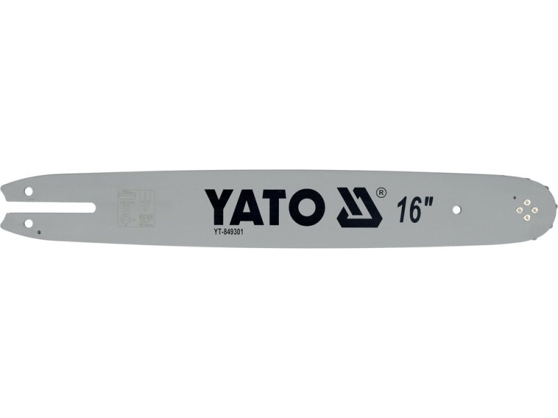 Шина направляющая 16" (400 мм) YATO YT-849301, шаг 3/8", паз 1,3 мм, 55 звеньев