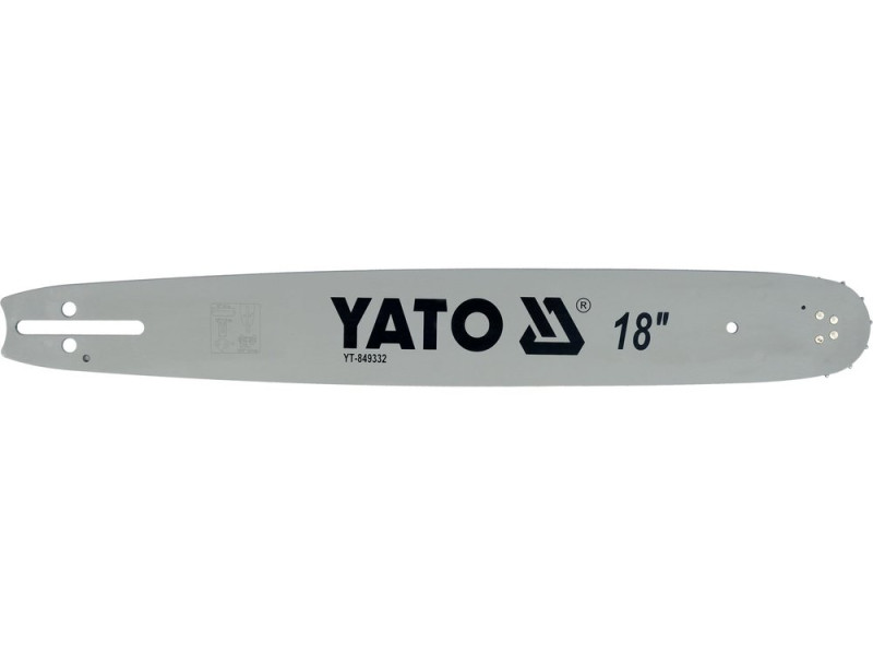 Шина напрямна 18"/450 мм YATO YT-849332, крок 0,325", паз 1,3 мм, 72 ланок