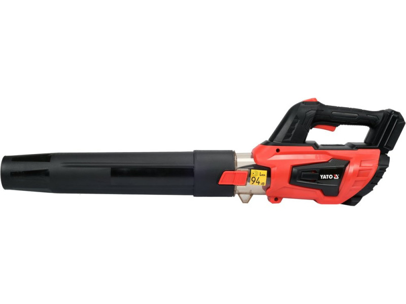 Повітродувка присадибна акумуляторна YATO:Li-Ion 18 V,продуктивність- 400-570 м³/хв(БЕЗ АКУМУЛЯТОРА) (YT-85177)