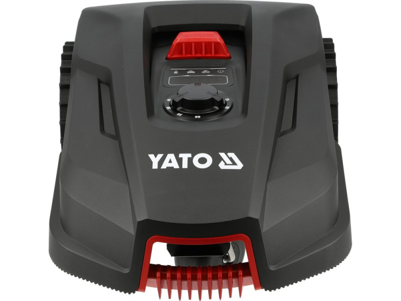 Газонокосилка робот аккумуляторная YATO Li-Ion 20В 2 АГод. шир-18 см, выс-20-60 мм (YT-852091)