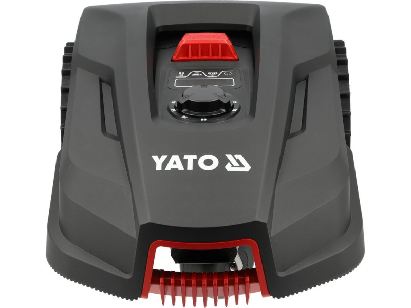 Газонокосилка робот аккумуляторная YATO Li-Ion 20В 5 АГод. шир-18 см, выс-20-60 мм (YT-852093)