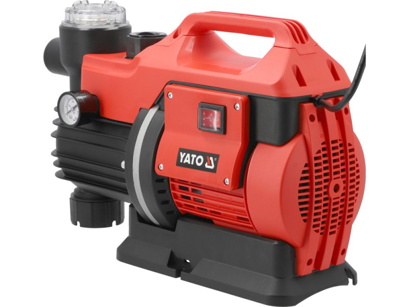 Насос для води мережевий YATO 850Вт, 3600 л/год, Ø= 1", глиб.- 8м, вис.- 38м (YT-85363)