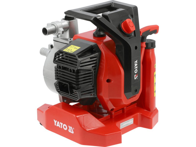 Мотопомпа YATO 1", 1,45 KW, продукт- 7,5 м³/год, висота/глиб- 21/8 м (YT-85420)