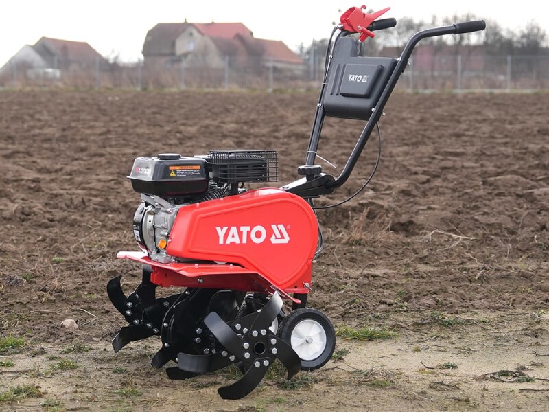 Культиватор бензиновий YATO: двигун- 6,5 КС, ширина борозни- 34-78 см, глибина- 160-300 мм, бак-1,2л (YT-85591)