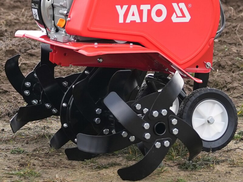 Культиватор бензиновий YATO: двигун- 6,5 КС, ширина борозни- 34-78 см, глибина- 160-300 мм, бак-1,2л (YT-85591)