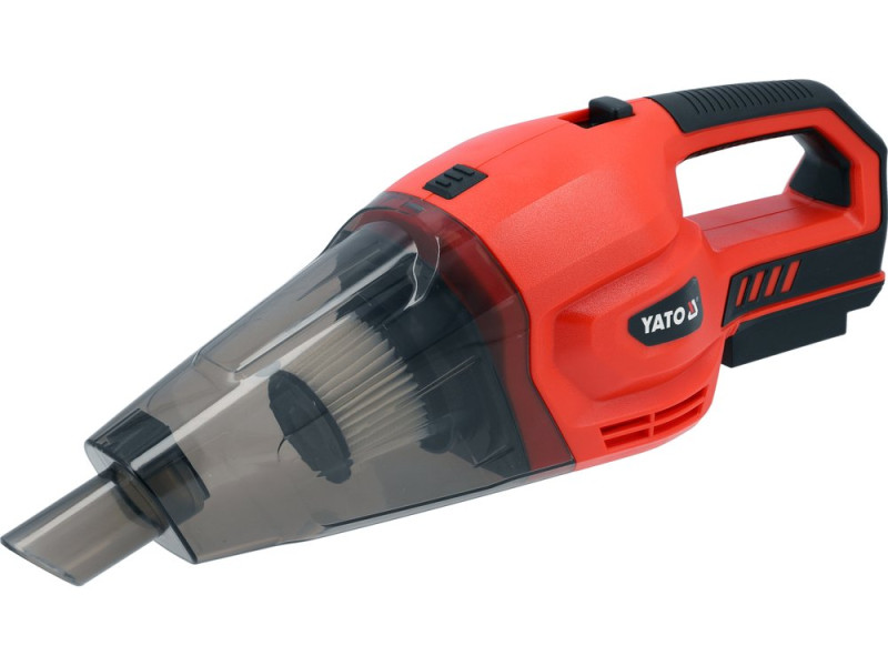 Порохотяг з фільтром HEPA акумулят YATO Li-Ion 18V 4АГод 150Вт 2 подовжувачі насадки БЕЗ АКУМУЛЯТОРА (YT-85683)
