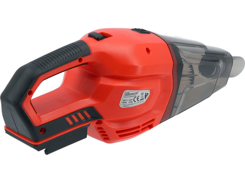 Порохотяг з фільтром HEPA акумулят YATO Li-Ion 18V 4АГод 150Вт 2 подовжувачі насадки БЕЗ АКУМУЛЯТОРА (YT-85683)