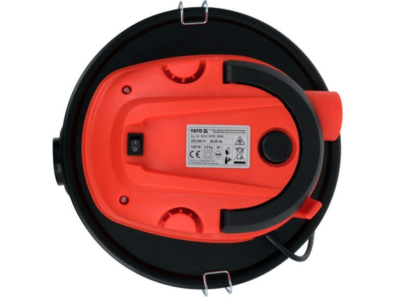 Пилосос для майстерні та золи YATO YT-85705, 1200 Вт, 20 л
