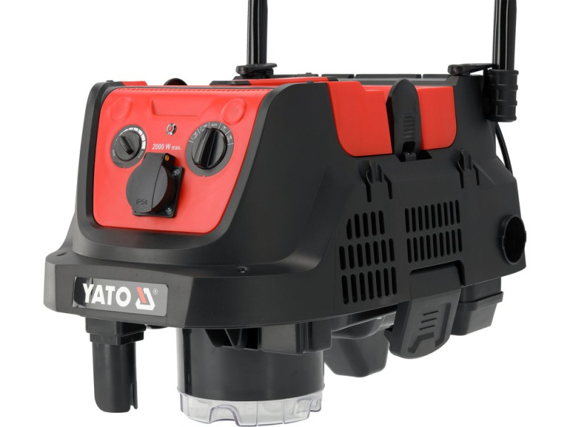 Порохотяг з автоматичним струшуванням мережевий 230 В YATO 1600/ 3600 Вт збірний бак-40л фільтр HEPA (YT-85717)