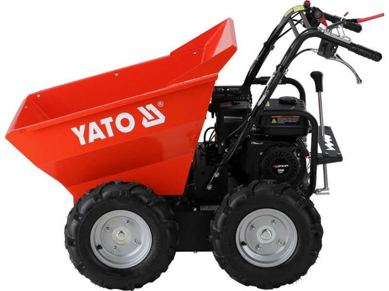 Самоскид-міні бензин. YATO P= 4.1 кВт, двиг- 196см3, вантажопід- 300кг, швидк.- 3,6 км/год бак- 3,6л (YT-86115)