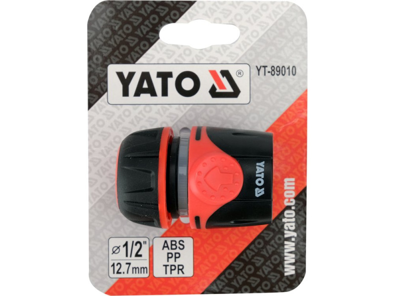 Конектор для шланга швидкознімний YATO YT-89010, 1/2", УФ-стійкий