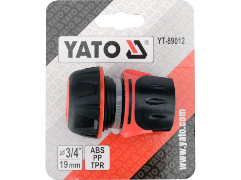 Конектор для шланга швидкознімний YATO YT-89012, 3/4", УФ-стійкий