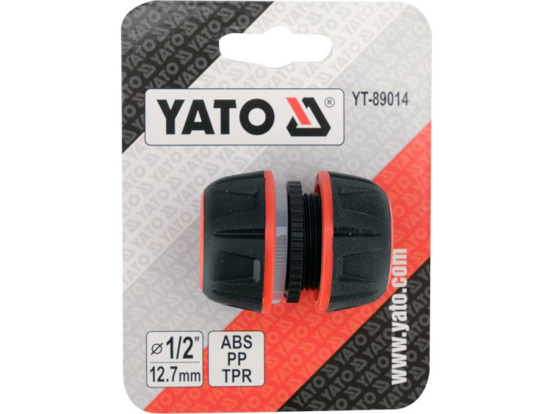 Муфта ремонтная для шланга 1/2" YATO YT-89014, ABS/PP/TPR
