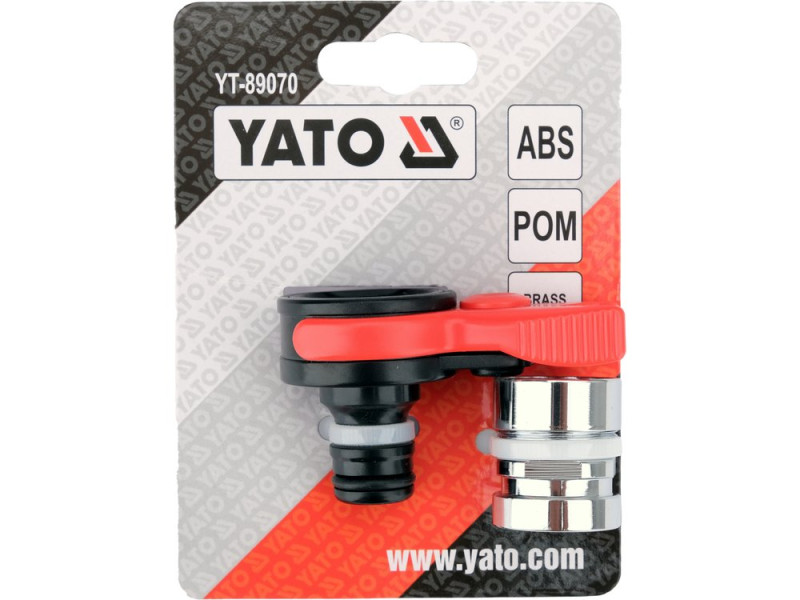 Адаптер для внутрішнього крана YATO YT-89070, ABS/POM/латунь