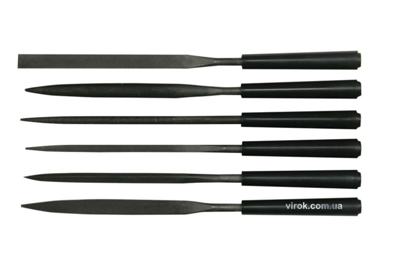 Надфілі по металу STANLEY : L= 150 мм. Набір 6 Шт.