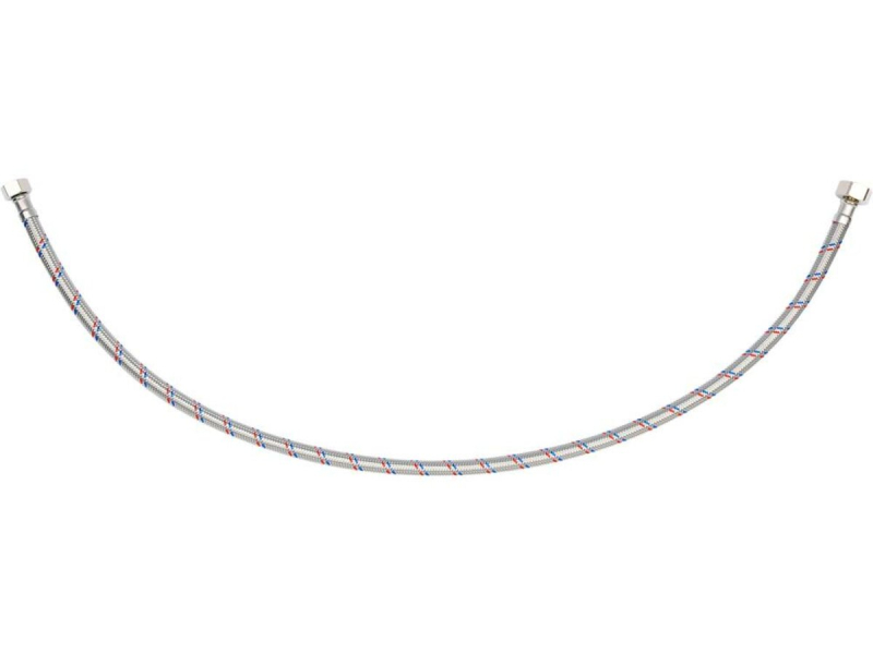 Шланг водопровідний з опліткою з нерж сталі FALA l= 800мм, Ø= 8/12, з'єднання F-1/2" х F-3/8" 1 МПа