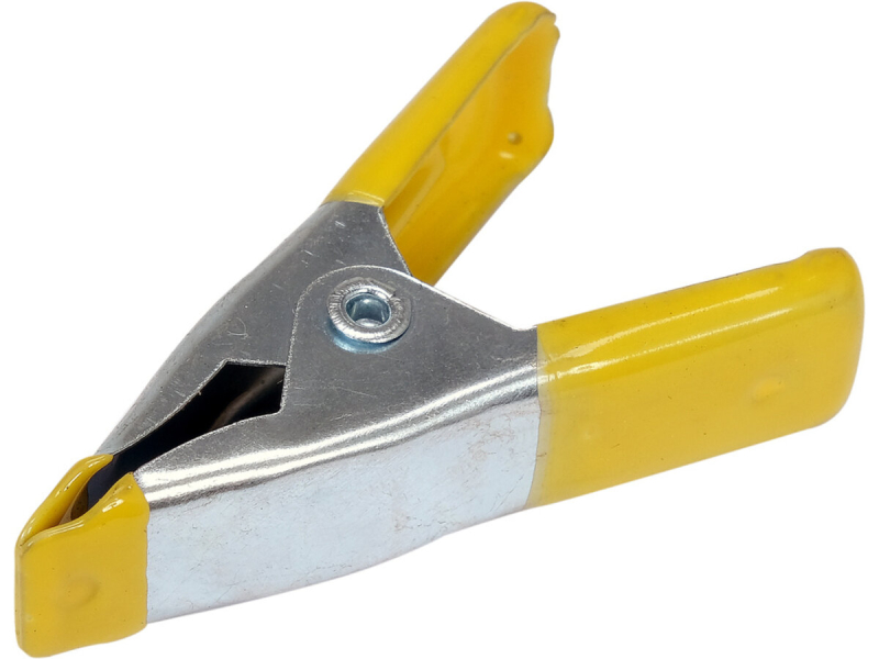 Струбцини "прищіпка" VOREL l= 50 мм, розвід губ- 20 мм зі сталі, 6 шт.