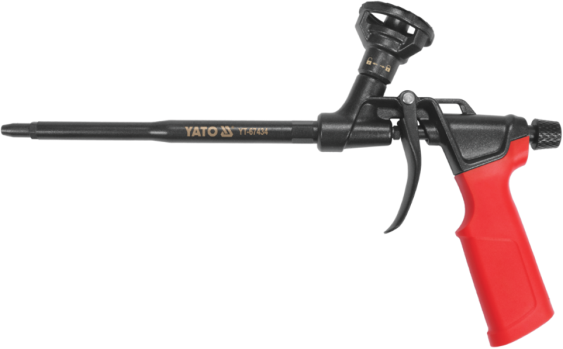 Пістолет для нанесення PU маси з блокувальним вентилем YATO: ствол l= 200 мм, заг. відстань- 315 мм