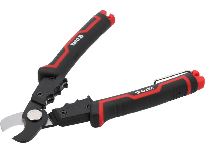 Ножиці для обрізання і знімання ізоляції провідників YATO Ø≤ 10,5 мм, L= 175 мм