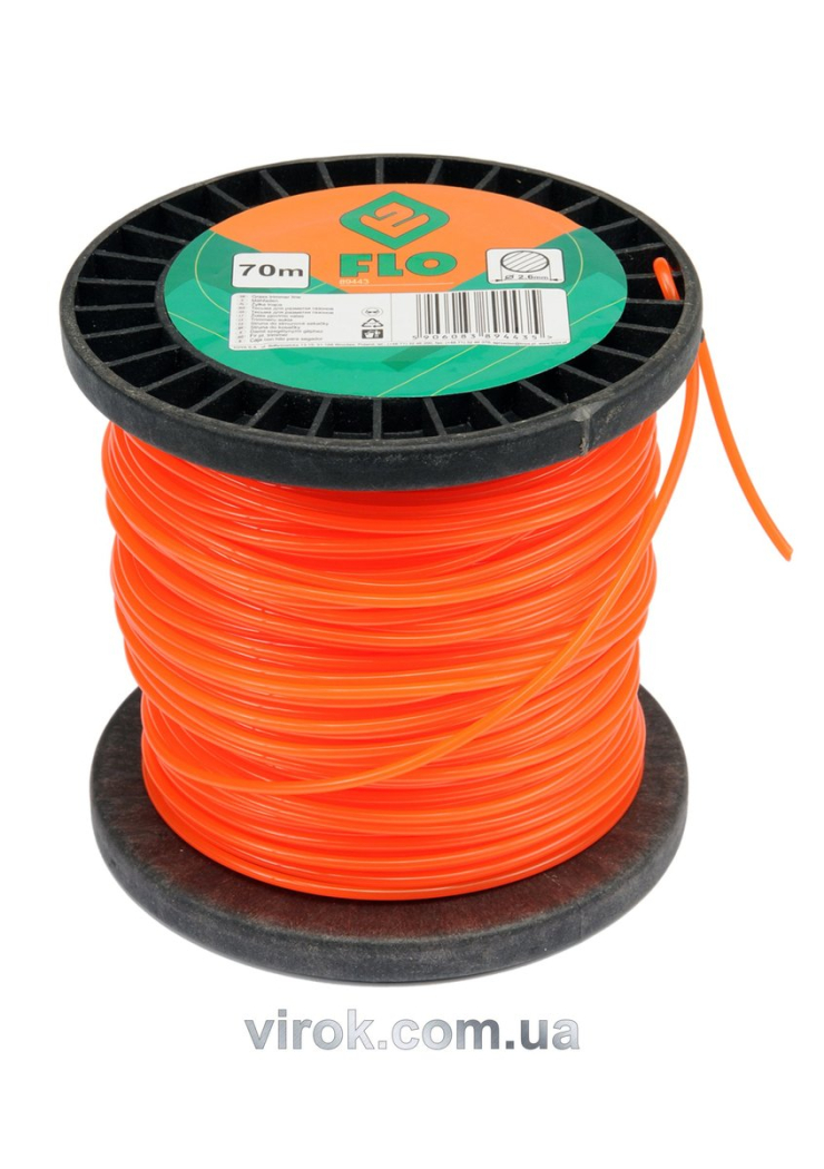 Жилка для тримера кругла FLO 2,6 мм х 70 м (бобіна)