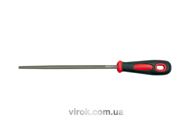 Напильник слюсарний VOREL круглий, l=200мм [25/100]