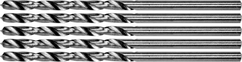 Свердло по металу PREMIUM YATO: HSS 4241, до нержав. і високолегов сталі,литва Ø=2.4х60мм, 5 шт[100]